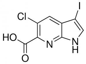 5-Chloro-3-iodo-1H-pyrrolo[2,3-b]pyridine-6-carboxylic acid ADE001363-1G