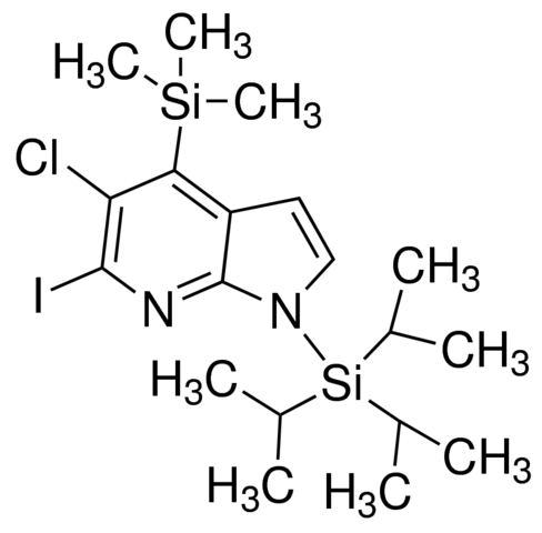 5-Chloro-6-iodo-1-(triisopropylsilyl)-4-(trimethylsilyl)-1H-pyrrolo[2,3-b]pyridine ADE001135-1G
