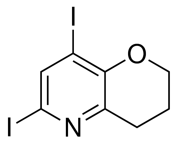 6,8-Diiodo-3,4-dihydro-2H-pyrano[3,2-b]pyridine ADE000006-1G