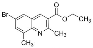 6-Bromo-2,8-dimethylquinoline-3-carboxylic acid ethyl ester BBO000323-1G