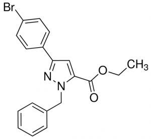 Ethyl 1-benzyl-3-(4-bromophenyl)-1H-pyrazole-5-carboxylate JRD0078-1G