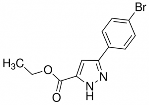 Ethyl 3-(4-bromophenyl)-1H-pyrazole-5-carboxylate JRD0060-1G