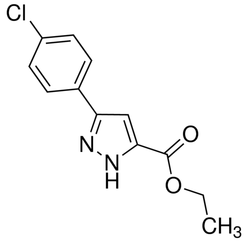 Ethyl 3-(4-chlorophenyl)-1H-pyrazole-5-carboxylate JRD0029-1G