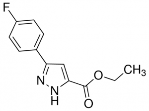 Ethyl 3-(4-fluorophenyl)-1H-pyrazole-5-carboxylate JRD0028-1G