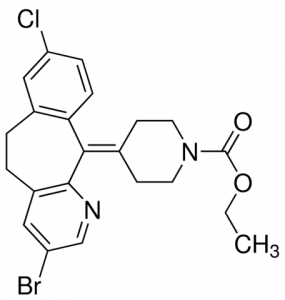 Ethyl 4-(3-bromo-8-chloro-5,6-dihydro-11H-benzo[5,6]cyclohepta[1,2-b]pyridin-11-ylidene)piperidine-1-carboxylate 901729-100MG