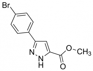 Methyl 3-(4-bromophenyl)-1H-pyrazole-5-carboxylate JRD0222-1G