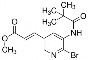 Methyl 3-(6-bromo-5-pivalamidopyridin-3-yl)acrylate ADE000648-1G