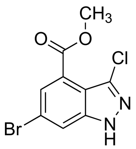 Methyl 6-bromo-3-chloro-1H-indazole-4-carboxylate CVT00004-1G