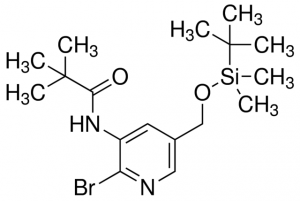 N-(2-Bromo-5-((tert-butyldimethylsilyloxy)methyl)pyridin-3-yl)pivalamide ADE000647-1G