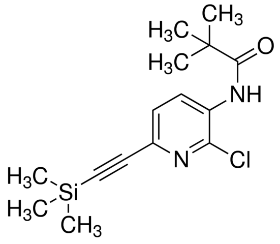 N-(2-Chloro-6-((trimethylsilyl)ethynyl)pyridin-3-yl)pivalamide ADE000590-1G