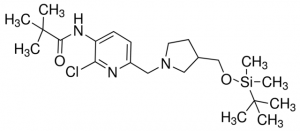 N-(6-((3-((tert-Butyldimethylsilyloxy)methyl)pyrrolidin-1-yl)methyl)-2-chloropyridin-3-yl)pivalamide ADE000716-1G