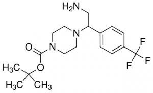 t-butyl4-(2-Amino-1-[4-(trifluoromethyl)phenyl]ethyl)piperazine carboxylate CDS010353-25MG
