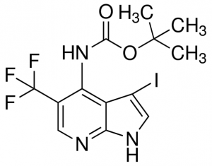 tert-Butyl (3-iodo-5-(trifluoromethyl)-1H-pyrrolo[2,3-b]pyridin-4-yl)carbamate ADE001424-1G