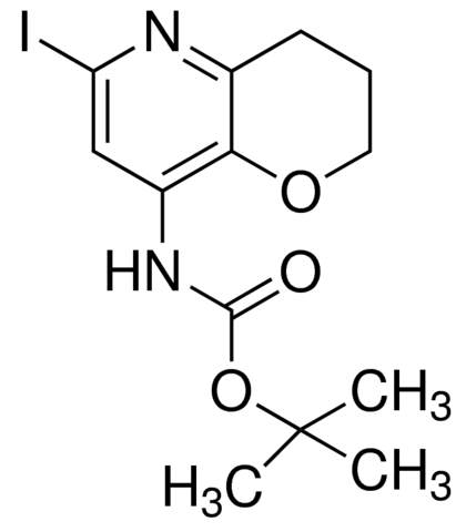 tert-Butyl (6-iodo-3,4-dihydro-2H-pyrano[3,2-b]pyridin-8-yl)carbamate ADE001421-1G