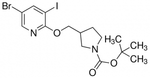 tert-Butyl 3-((5-bromo-3-iodopyridin-2-yloxy)methyl)pyrrolidine-1-carboxylate ADE000698-1G