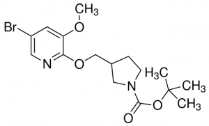 tert-Butyl 3-((5-bromo-3-methoxypyridin-2-yloxy)methyl)pyrrolidine-1-carboxylate ADE000699-1G