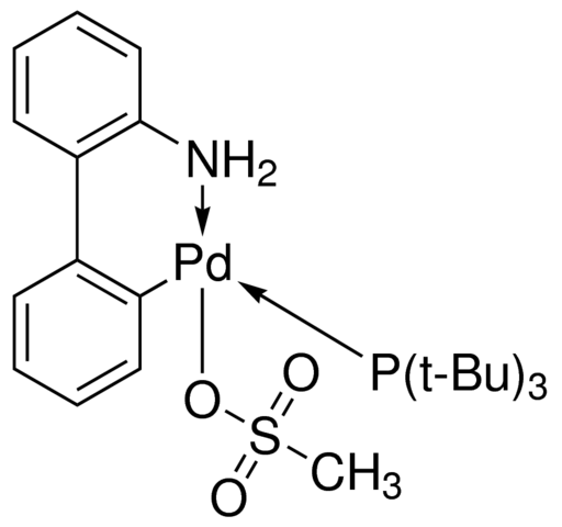 Mesyl[(tri-t-butylphosphine)-2-(2-aminobiphenyl)]palladium(II) 