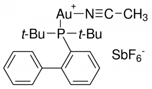 (Acetonitrile)[(2-biphenyl)di-tert-butylphosphine]gold(I) hexafluoroantimonate 