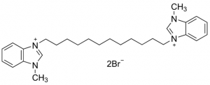 1,12-Bis((1-methylbenzimidazolium)-3-yl)dodecane dibromide 