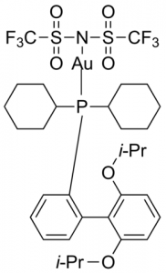 (2-Dicyclohexylphosphino-2,6-diisopropoxybiphenyl)gold(I) bis(trifluoromethanesulfonyl)imide 