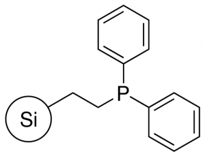 2-Diphenylphosphinoethyl-functionalized silica gel 