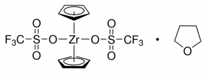 Bis(cyclopentadienyl)zirconium(IV) bis(trifluoromethanesulfonate)tetrahydrofuran complex 