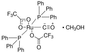 Bis(trifluoroacetato)carbonylbis(triphenylphosphine)ruthenium(II) methanol adduct 