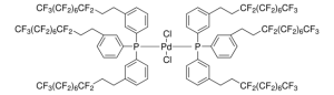 Bis[tris(3-(1H,1H,2H,2H-perfluorodecyl)phenyl)phosphine]palladium(II) dichloride 