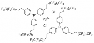 Bis[tris(4-(1H,1H,2H,2H-perfluorodecyl)phenyl)phosphine]palladium(II) dichloride 