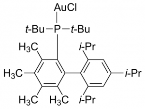 Chloro(2-di-tert-butylphosphino-3,4,5,6-tetramethyl-2,4,6-triisopropylbiphenyl)gold(I) 