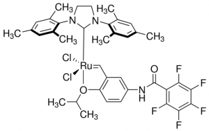 Dichloro[1,3-bis(2,4,6-trimethylphenyl)-2-imidazolidinylidene][(2-isopropoxy)(5-pentafluorobenzoylamino)benzylidene]ruthenium(II) 775401-100MG