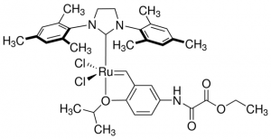 Dichloro[1,3-bis(2,4,6-trimethylphenyl)-2-imidazolidinylidene]{[5-(2-ethoxy-2-oxoethanamido)]-2-isopropoxybenzylidene}ruthenium(II) 775436-100MG