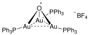 Tris(triphenylphosphinegold)oxonium tetrafluoroborate 