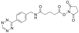2,5-Dioxo-1-pyrrolidinyl 5-[4-(1,2,4,5-tetrazin-3-yl)benzylamino]-5-oxopentanoate 