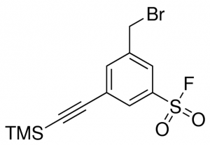 3-(Bromomethyl)-5-((trimethylsilyl)ethynyl)benzenesulfonyl fluoride 900605-100MG