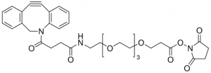 Dibenzocyclooctyne-PEG4-N-hydroxysuccinimidyl ester 