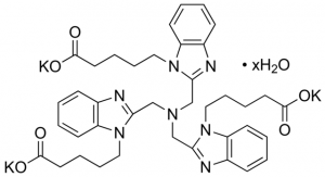 Tripotassium 5,5,5-[2,2,2-nitrilotris(methylene)tris(1H-benzimidazole-2,1-diyl)]tripentanoate hydrate 