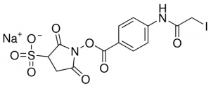 Sulfo-SIAB (sulfosuccinimidyl (4-iodoacetyl)aminobenzoate) 803324-50MG