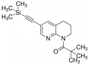 2,2-Dimethyl-1-(6-((trimethylsilyl)ethynyl)-3,4-dihydro-1,8-naphthyridin-1(2H)-yl)propan-1-one ADE000855-1G