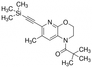 2,2-Dimethyl-1-(7-methyl-6-((trimethylsilyl)ethynyl)-2,3-dihydro-1H-pyrido[2,3-b][1,4]oxazin-1-yl)propan-1-one ADE001294-1G