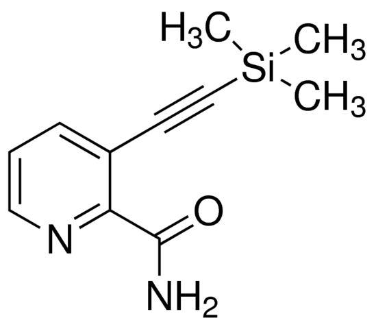 3-Trimethylsilanylethynyl-pyridine-2-carboxylic acid amide ADE000260-1G