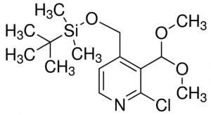 4-((tert-Butyldimethylsilyloxy)methyl)-2-chloro-3-(dimethoxymethyl)pyridine ADE000676-1G