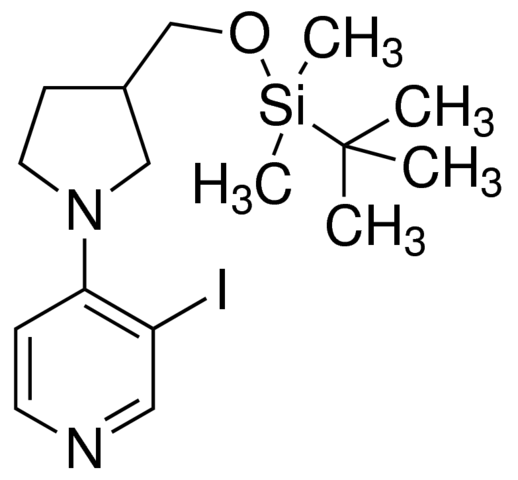 4-(3-((tert-Butyldimethylsilyloxy)methyl)pyrrolidin-1-yl)-3-iodopyridine ADE000704-1G