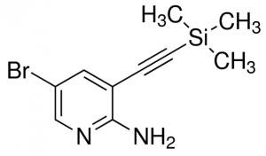 5-Bromo-3-((trimethylsilyl)ethynyl)pyridin-2-amine ADE000450-1G