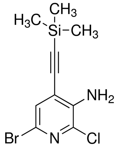 6-Bromo-2-chloro-4-((trimethylsilyl)ethynyl)pyridin-3-amine ADE000715-1G
