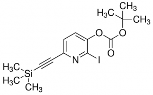 tert-Butyl 2-iodo-6-((trimethylsilyl)ethynyl)pyridin-3-yl carbonate ADE000622-1G