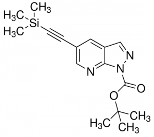 tert-Butyl 5-((trimethylsilyl)ethynyl)-1H-pyrazolo[3,4-b]pyridine-1-carboxylate ADE001304-1G