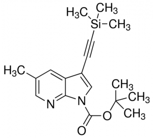 tert-Butyl 5-methyl-3-((trimethylsilyl)ethynyl)-1H-pyrrolo[2,3-b]pyridine-1-carboxylate ADE001045-1G