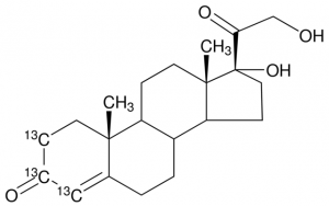 11-Deoxycortisol-2,3,4-13C3 solution 