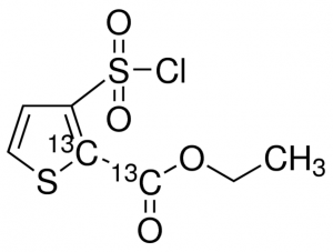 2-Carb-13C-ethoxythiophene-2-13C-3 sulfonyl chloride 